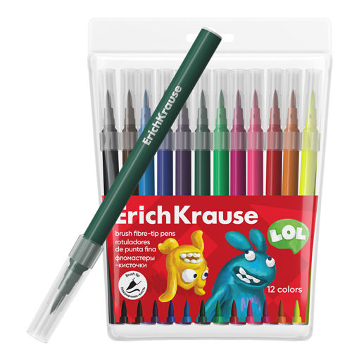 Picture of EK BRUSH TIP MARKERS X12 WASHABLE